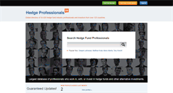 Desktop Screenshot of hedge-professionals.com