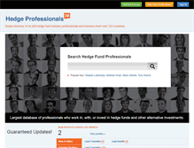 Tablet Screenshot of hedge-professionals.com
